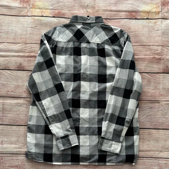 Sun + Stone • Men's Burke Regular-Fit Plaid Button-Down Shirt - Size XXL - Picture 13 of 16